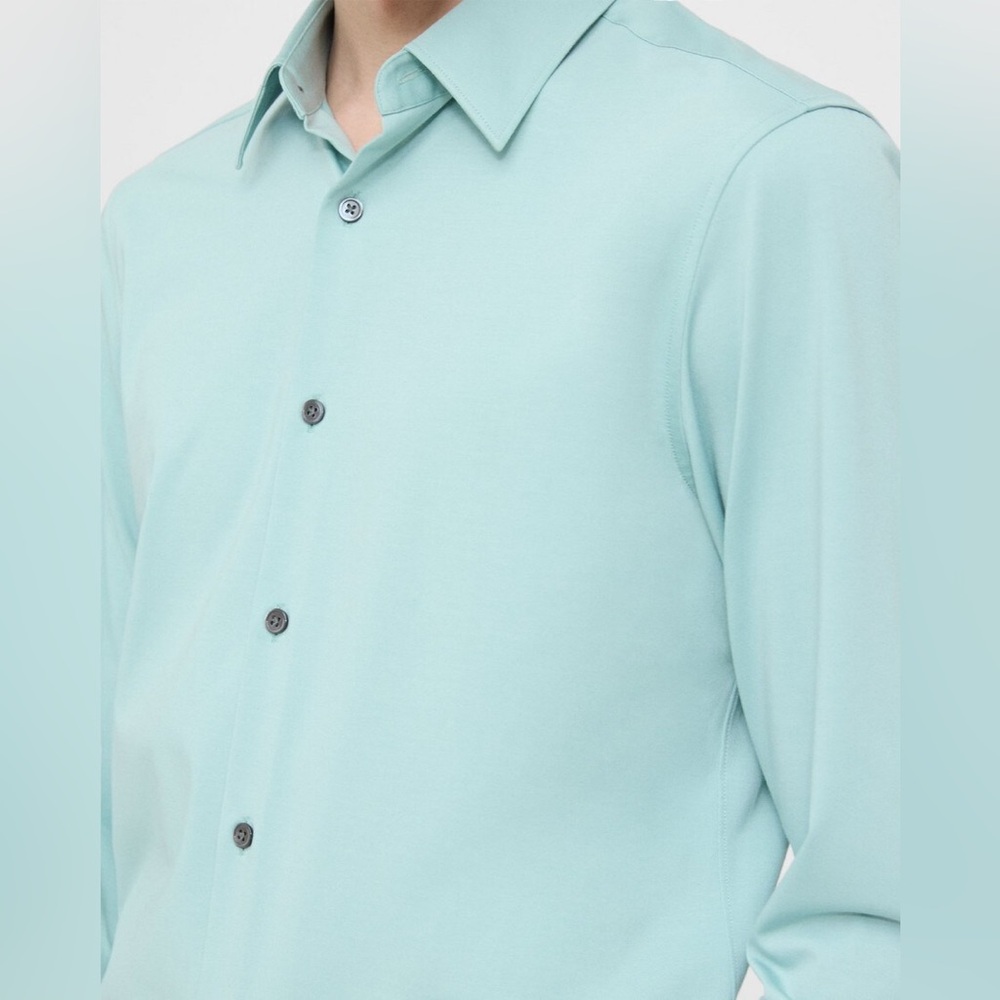Theory Sylvian shirt in structure knit